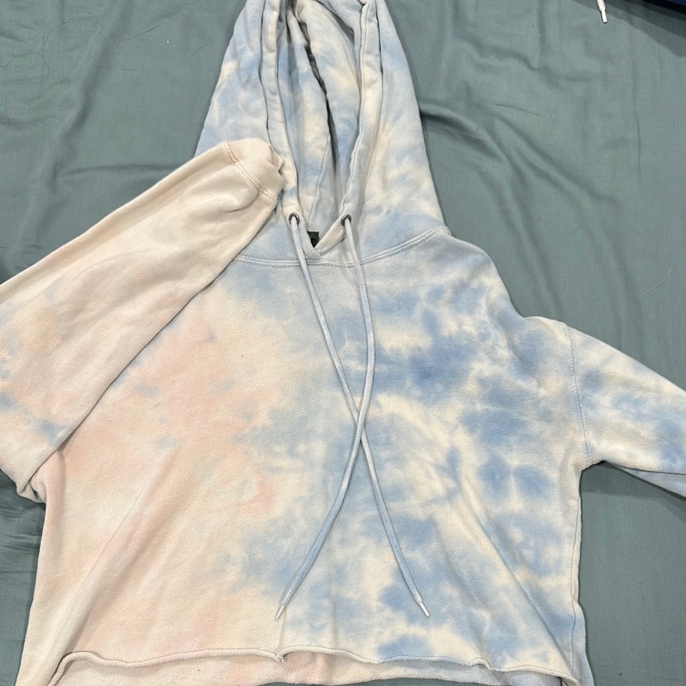 Wild Fable Tie-Dye Hoodie Sweater - Blue and Pink